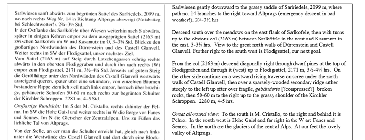 Sample translation