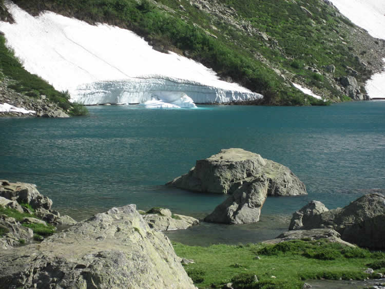 Small lake near Rifugio Genova (July 2009)
